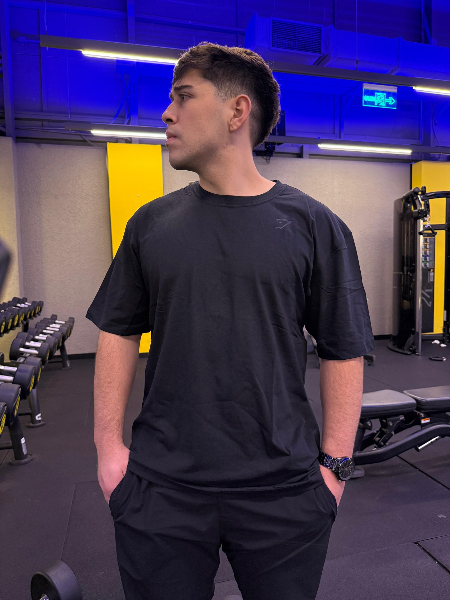 Polera Gymshark Power T-Shirt Oversized